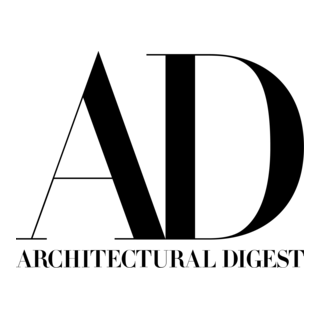 Architectural Digest logo displayed in Mugen press mentions section on website