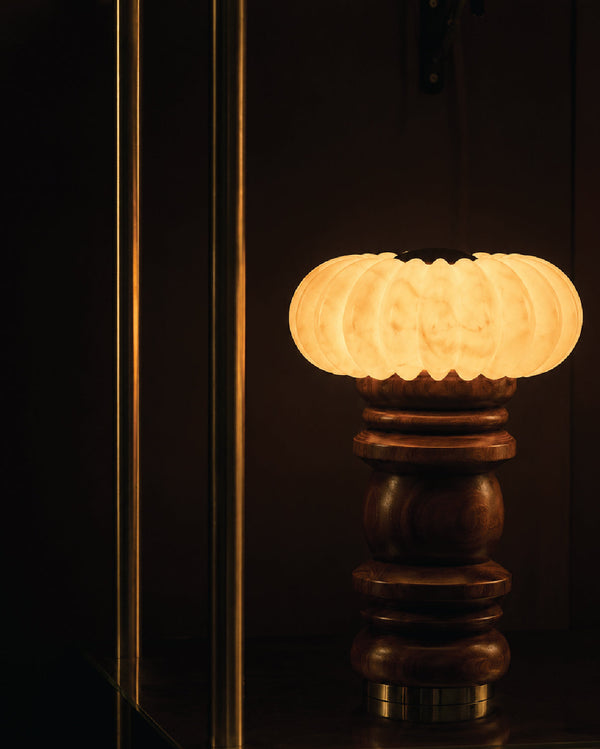 Warm ambient glow from Shai Table Lamp