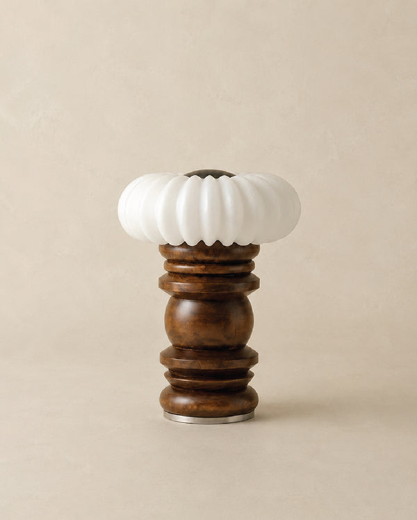 SHAI alabaster table lamp front view