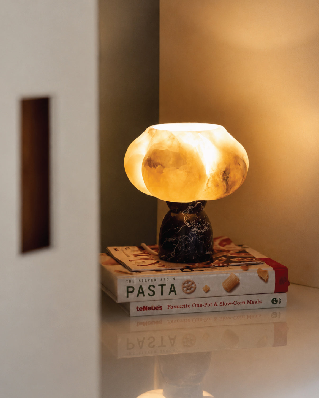 Shams Table Lamp styled in a contemporary interior